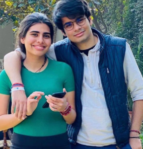 Miraya Vadra With Her Brother 