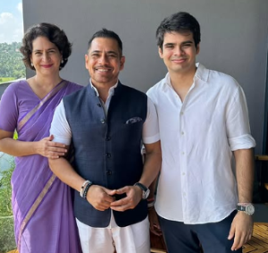 Miraya Vadra's Parents & Brother