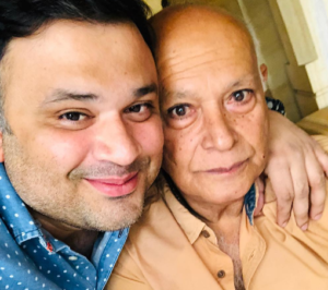 Susank bharadwaj With His Father