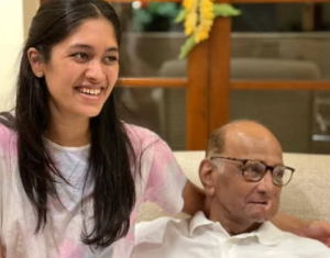 Revati Sule With Her Grandfather 